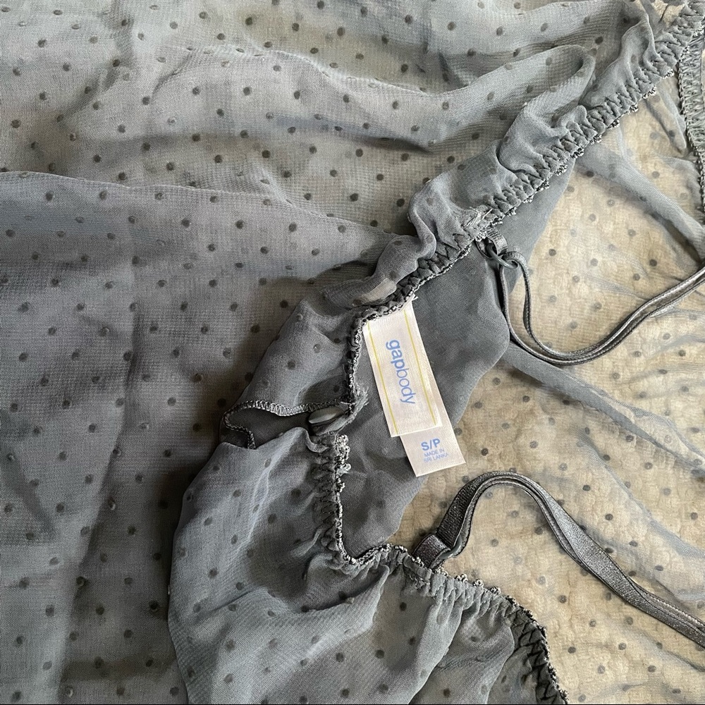 NWOT Gap Body Blue Sheer Baby Doll Sleepwear Size S/P - Picture 3 of 5